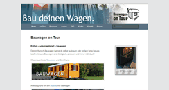 Desktop Screenshot of bauwagen-on-tour.de